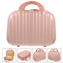 Masteelf  Practical Storage Holder Mini Luggage Case Travel Makeup Miss Pink