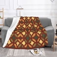 thumbnail image 2 of XMXT Flannel Throw Blanket for Couch, Indonesian Decorative Tattoos Bed Sofa Decor Blankets for Home Bedroom, 50 x 40 inches, 2 of 9