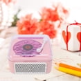 thumbnail image 1 of Record Player Style  Speaker, Wave Speaker Multifunctional  for Party White,Pink,Yellow,Black, 1 of 7