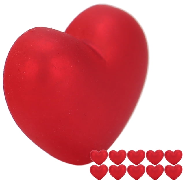 Cuentas de corazón Jadeshay para decoración de uñas 10 piezas