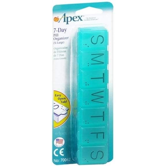 Apex 7-Day Pill Organizer X-Large 1 Each (Pack of 3)