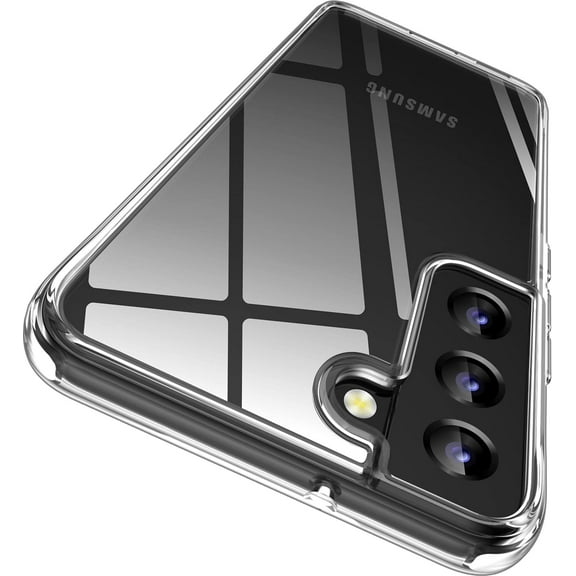 for Samsung Galaxy S22 Plus Case/Galaxy S22  Case, Diamond Clear Designed,[Military Drop Protection] Hybird Shockproof Bumper Transparent Phone Case for S22 Plus 5G 6.6 inch