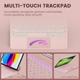 thumbnail image 3 of RAYMCRAFT for iPad 11th(A16, 2025)/10th Generation Case with Keyboard, Magic Keyboard 2022, Springy Backlit Keys, Stain-Resistant Surface, Multi-Touc, 3 of 7