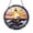 Acrylic 3.5 Inch, variant on Lighthouse Stained Glass Suncatcher Window Hanging, Sunset Over Sea Coastal Sun Catcher for Beach Style Home Window Decor