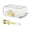 White, variant on Avdolw Divider With Lid Storage Box for Cheese - Durable Plastic, Smart Segmentation for Freshness, Ideal for Meal Prep and Entertaining,White