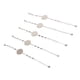 thumbnail image 1 of 5 piezas pulsera bisel DIY ajustable de acero inoxidable Zhivalor joyería bisel Base plata, 1 of 8