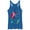 Royal Blue Heather, variant on Women's The Little Mermaid Ariel Part of Your World Dance Racerback Tank Top Navy Blue Heather Small