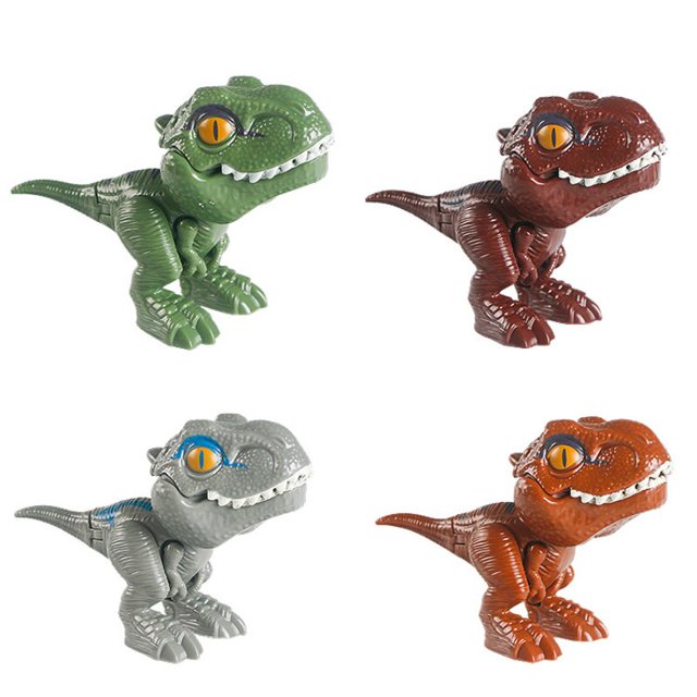 Finger-biting Dinosaurs Movable Joints size Simulation Dinosaur Model Toys Children's Educational Toys ChristmasDChina He Qiyong unisex