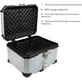 thumbnail image 5 of SHZAITOR 65L-X Silver Motorcycle Tail Box Top Case, Aluminum Alloy Motorcycle Top Case Tail Box with Wide Space & Cool Appearance Motorcycle Trunk Tour Tail Box Secure & Durable, 5 of 6