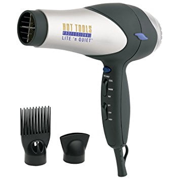 Hot Tools Professional Powerful 1600 Watt Ultra Quiet Compact Lightweight Turbo Premium Hair