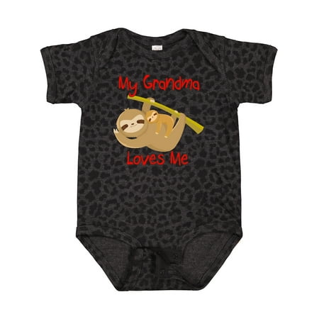 

Inktastic My Grandma Loves Me Sloth Gift Baby Boy or Baby Girl Bodysuit