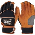 thumbnail image 2 of Rawlings Adult Workhorse Batting Gloves | Caramel/Black | MED, 2 of 2