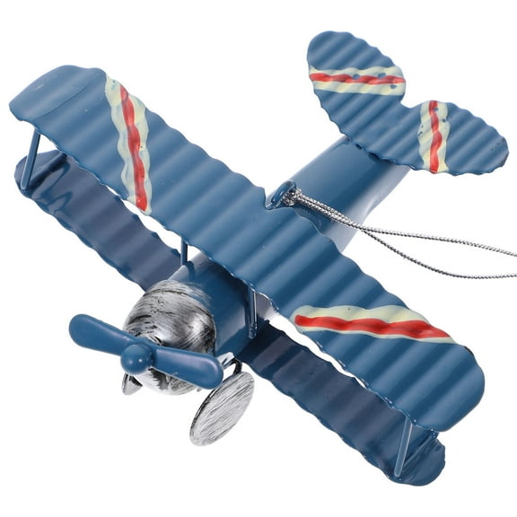 Raindrops Blue Iron Airplane Cake Toppers for Decor and Home Decoration