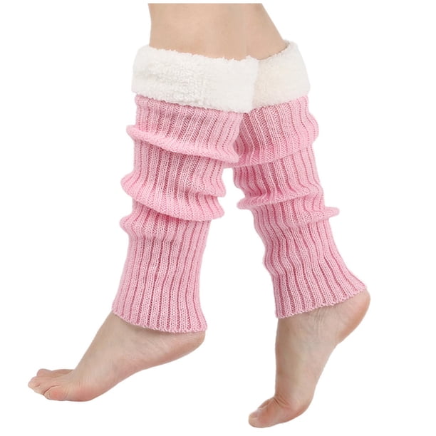 Calcetines de punto cálidos de lana para mujer, calcetines de invierno, calcetines abrigados, calcetines acrílicos para mujer