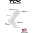 thumbnail image 3 of TCK Prosport Crew Athletic Socks 1 Pair (White, Small), 3 of 5