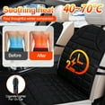 thumbnail image 2 of XiongXiong Heated Seat Covers, 2 Pack Portable Automotive Heated Seat Cushion, Universal 12V Heating Warmer Pad for Cars, Trucks, SUVs, 40-70℃, Black, 2 of 12