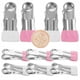thumbnail image 1 of 10 juegos de clips planos de boca ancha sin costuras YONGSHENG para secar ropa del hogar resistentes al viento, 1 of 5