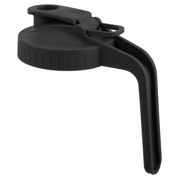 Wide Mouth Plastic Lid for Mason Jar with Sealing Cap and Handle Grey 86 mm