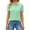 36## Mint Green, variant on Womens Polo Shirts Short Sleeve Collared Business Casual Tops Summer Button Down Elegant Golf Work Blouse,Mint Green XXXL