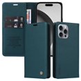 thumbnail image 1 of Funda para iPhone 16 Pro Max Estuche de Cuero PU Tipo Cartera con Ranuras para Tarjetas y Cierre Magnético, 1 of 5