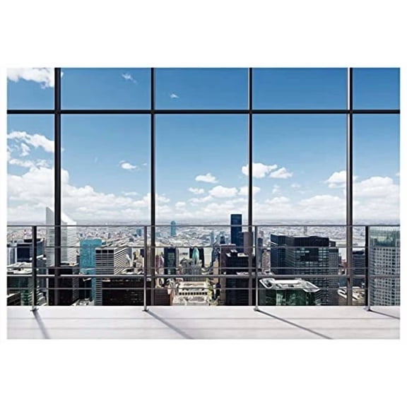 Yynxsy 7X5Ft Office Backdrop For Video Conference Backdrop With Window