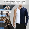 thumbnail image 3 of 3 Pack Men's Compression Undershirt Tank Top Slimming Shapewear Tummy Control Compression Shirt Stretchy Body Shaper for men, 3 of 6