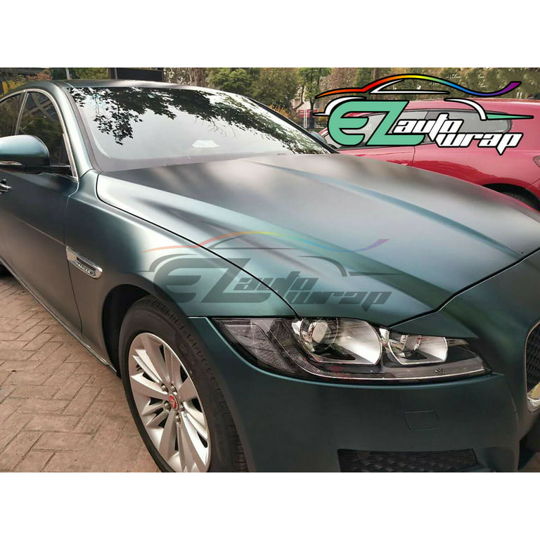 Super matte metallic dark night green Vinyl Wrap For Car Wrapping Covering  Foil Air Bubble Free Low Tack Glue152*18M/Roll 5x59ft