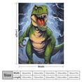 thumbnail image 4 of ARISTURING SNUGGLES Dinosaur T-Rex in The Dark Throw Blanket for Boys; Dino Birthday for Kids; Dinosaur T-Rex Toys; Dinosaur Stuff for Room(copyrighted China/US), 4 of 6