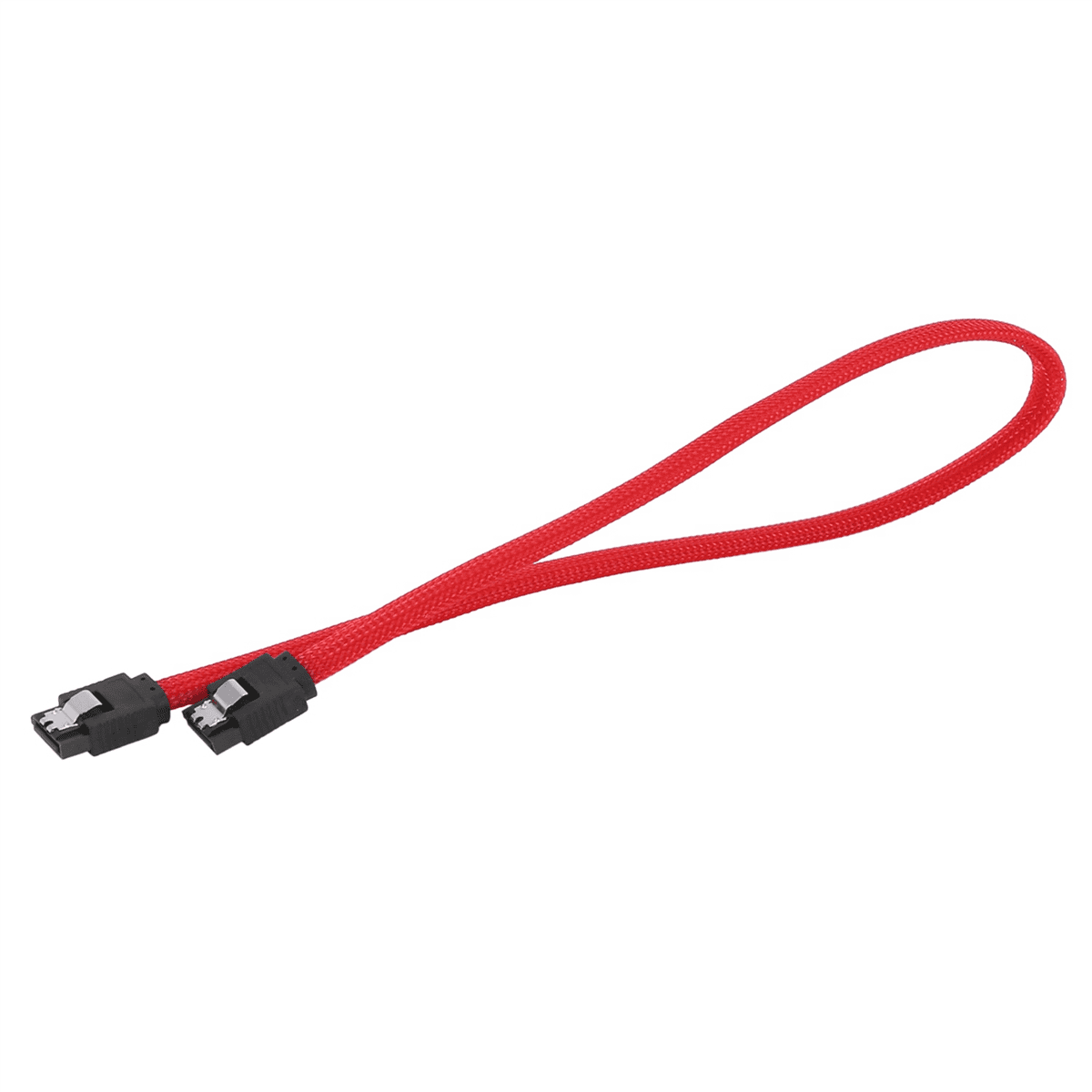 20pcs 50CM 3.0 III SATA3 7Pin 6Gb/S SSD Cables HDD Hard Disk Data Cord with Nylon Sleeved Premium Version