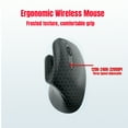 thumbnail image 3 of Vertical Mouse Sans Fil 2,4G Conception Ergonomique Mouse 2400DPI Batterie Réglable Optique Esports Mouse Forte Compatibilité Prend en Charge Windows/Linux/Mac OS Convient aux Ordinateurs et Portables, 3 of 8
