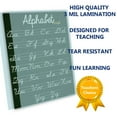 ABC Cursive Script Alphabet poster SIZE SMALL chart LAMINATED teaching ...