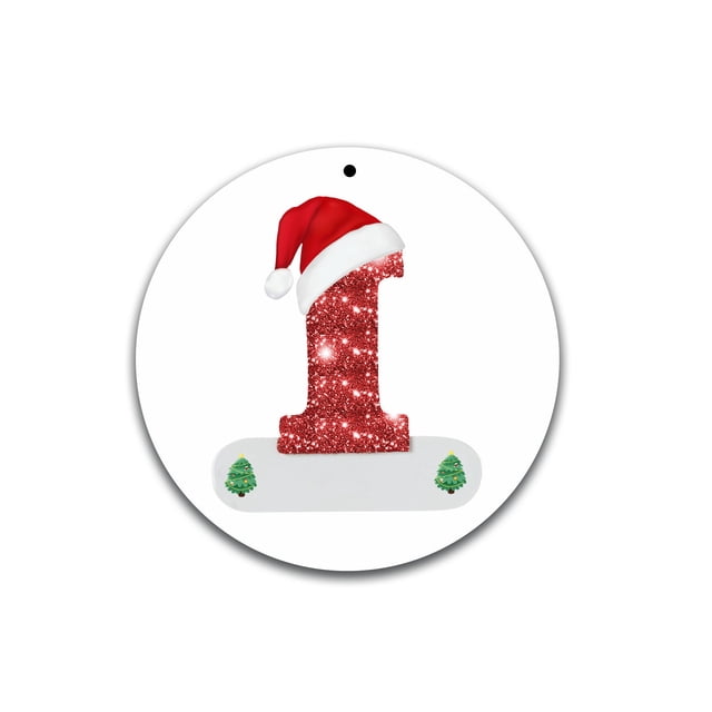 RKSTN Acrylic Circular Letters Acrylic Christmas Letters DIY Round Listing I Home Decor