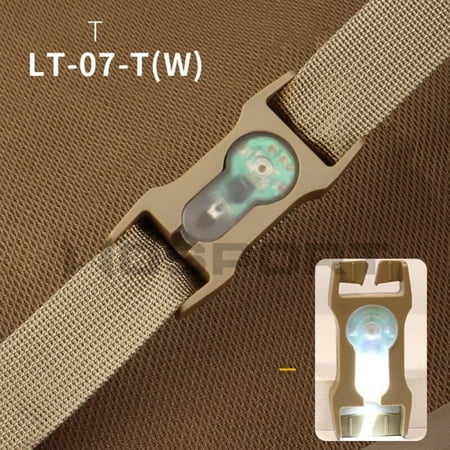 

Praeter 1Pc Signal Light Webbing System Waterproof Survival Lamp for Bag Vest Bicycle W1