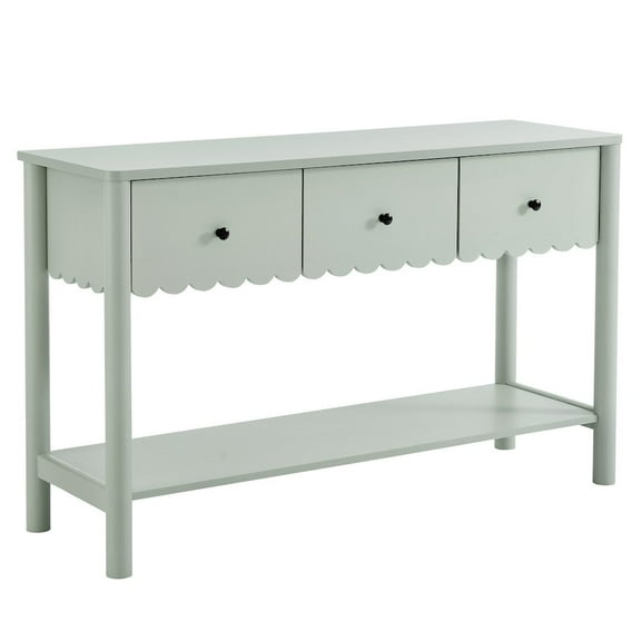 Modway Emmeline 3-Drawer Scalloped Console Table