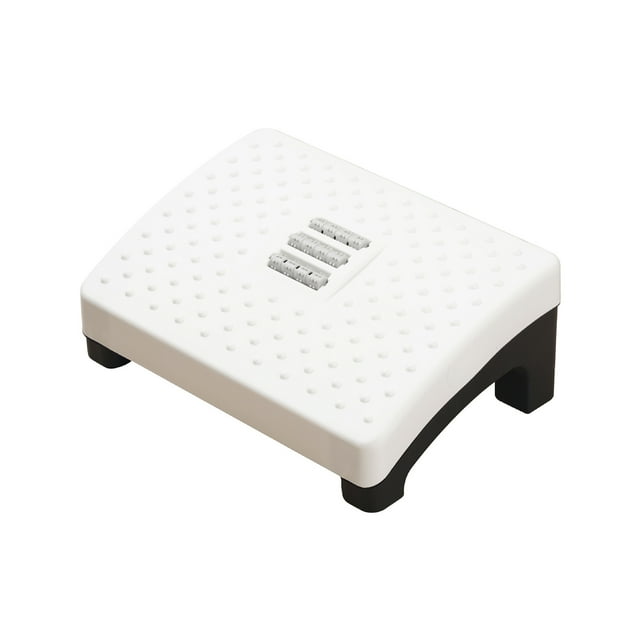 Foot Rest with Massage Surface Ergonomic Foot Stool Under Desk Footrests with Non-Slip Legs Position Adjustable for Home Work Office School