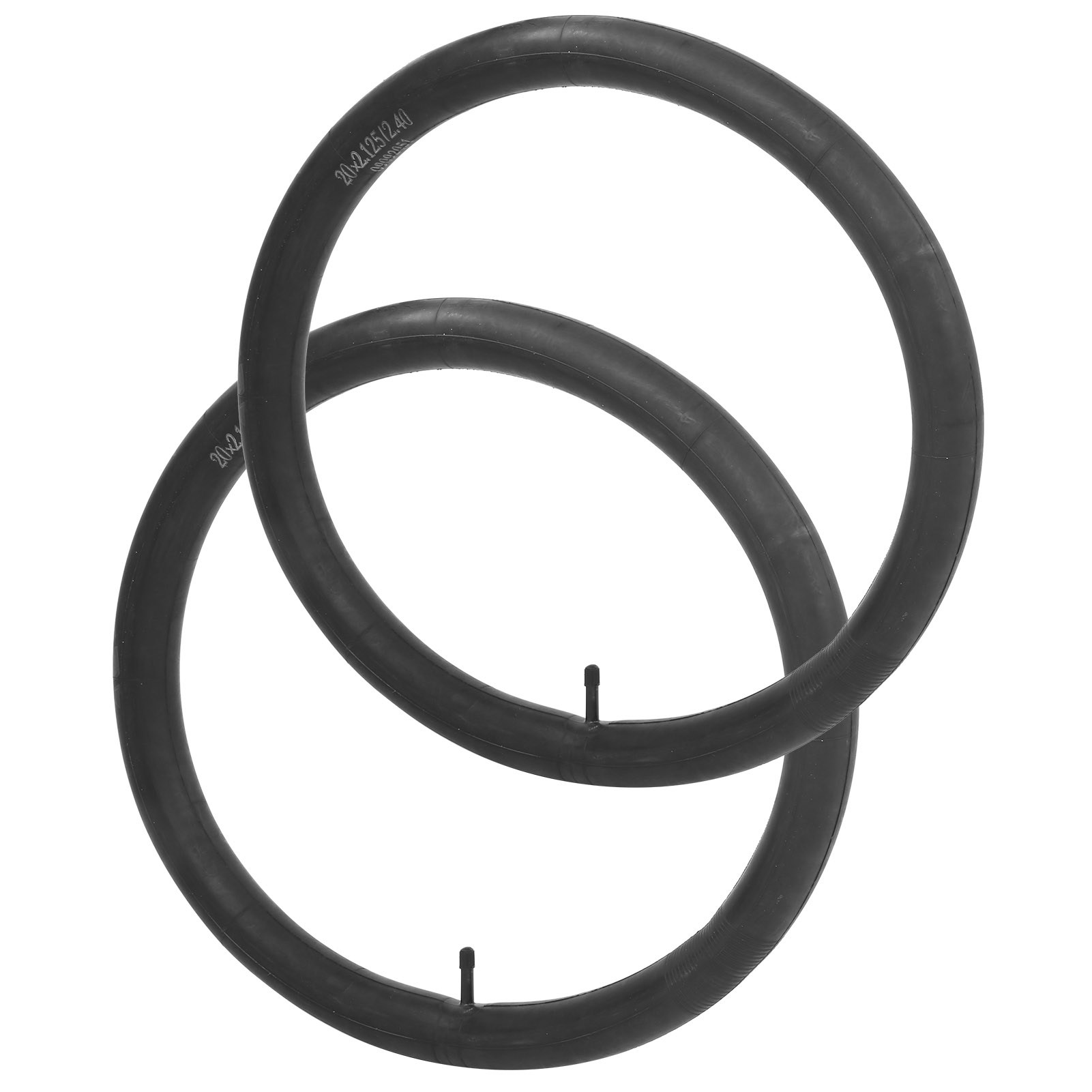 TOPINCN Cycling Inner Tube, Durable Black 2 PCS Bicycle Inner Tube