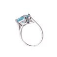 thumbnail image 3 of Unique Vintage Engagement Ring Featuring Light Blue Stone for Women Designed for Weddings and Daily Wear with Treated Gemstones 1Set, 3 of 4