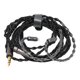 thumbnail image 1 of Cable de auriculares de 3,5 mm Cable de auriculares plateado de 8 núcleos de 3,9 pies y 2 pines para auriculares MP3 MP4, 1 of 8