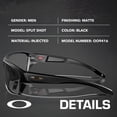 thumbnail image 2 of Oakley OO9416 Split Shot Rectangle Shaped Polarized Sunglasses for Men - Includes Official Eyewear Kit - Matte Black Frame with Prizm Black Lens, 2 of 6