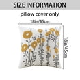 thumbnail image 6 of REGALWOVEN Floral Throw Pillow Covers Pack of 2, Flower Plant Farmhouse Decor Cushion Cover for Home Flower-3 18" x 18", 6 of 6