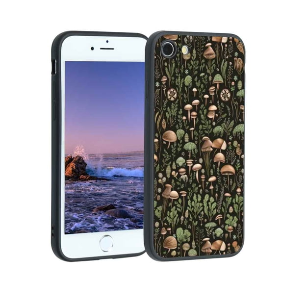 Gothic-dark-Fantasy-Forest-Woodland-plant-16 Phone Case, Degined for iPhone 7 Case Men Women, Flexible Silicone Shockproof Case for iPhone 7