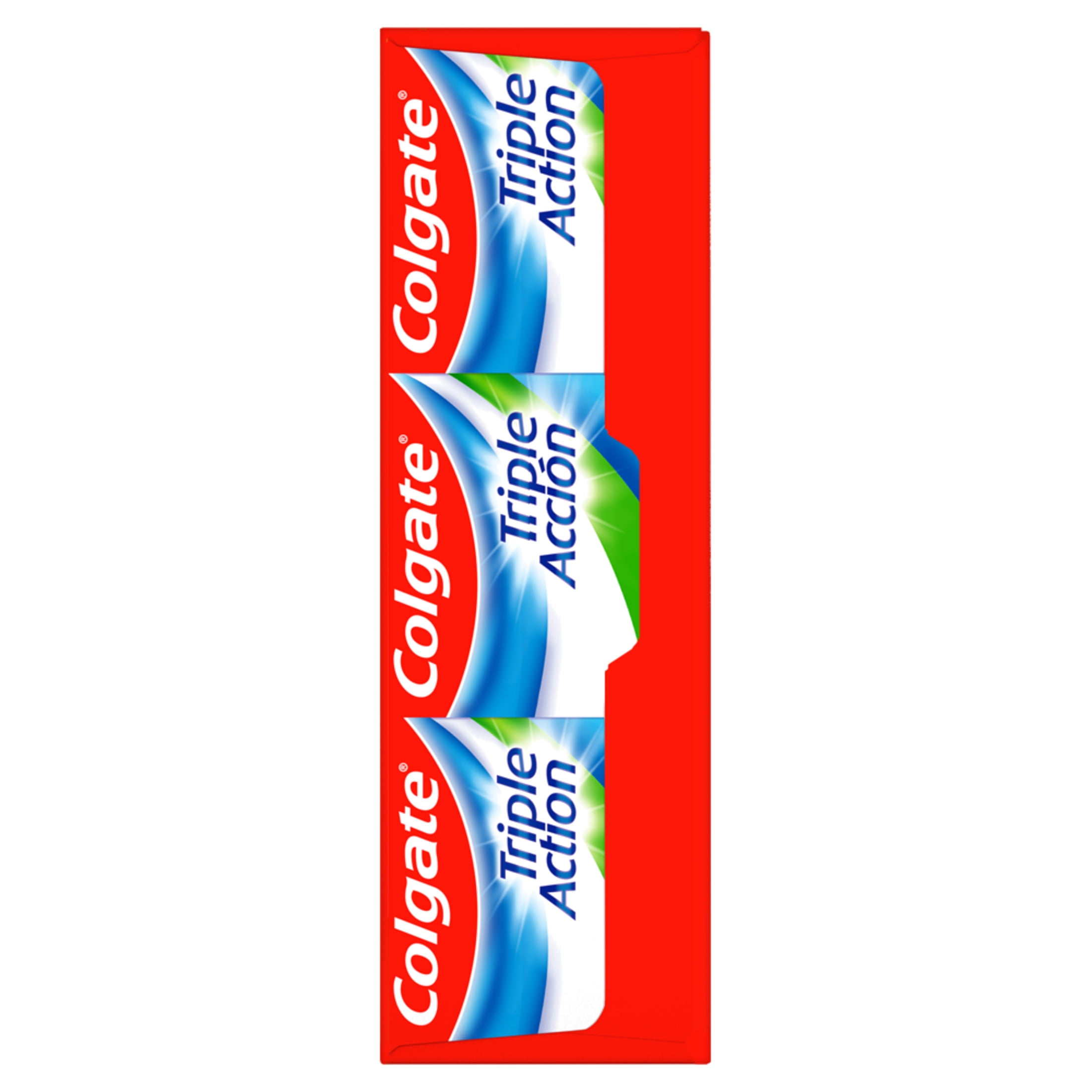 Colgate Triple Action Pasta de Dientes Menta Original, 6 oz, Paquete de 3 Colgate Triple Action Pasta de Dientes Menta Original, 6 oz, Paquete de 3
