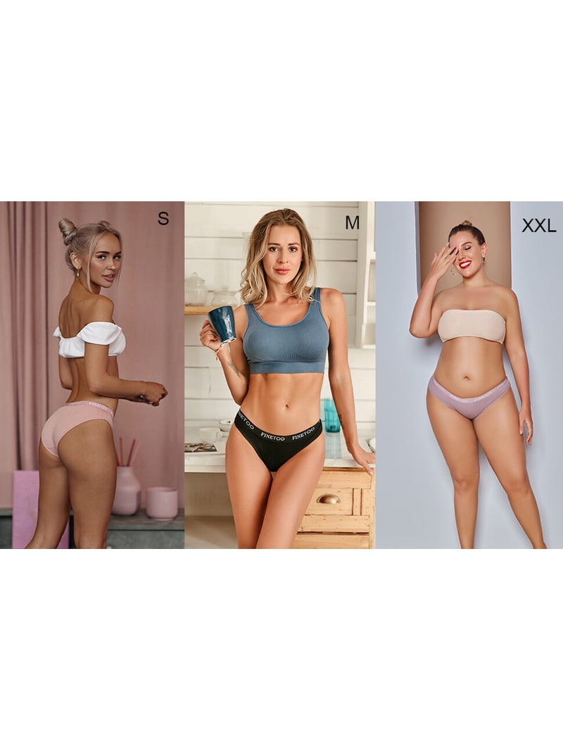 FINETOO Mutande Donna In Cotone A Righe Arcobaleno - Taglio Bikini Hipster Vita Bassa - Traspiranti Ed Elasticizzate - Taglie XS-S