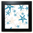 thumbnail image 1 of Discover World Starfish Marine Organism Black Square Frame Picture Wall Tabletop, 1 of 3