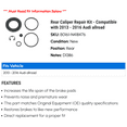 thumbnail image 2 of Rear Caliper Repair Kit - Compatible with 2013 - 2016 Audi allroad 2014 2015, 2 of 2