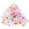 thumbnail image 1 of COMPUKAS 150Pcs Gradient Flower Beads for Jewelry Making Clear Glass Petal Beads with Flower Spacer Caps, 1 of 6