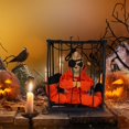 thumbnail image 7 of LGHDIWN Screaming Halloween Decorations, Animated Halloween Decor,Scary Skull Cage Prop with Motion Activated, Spooky Hanging Ghost Light Up Eyes for Haunted House Indoor Outdoor Decor, 7 of 7