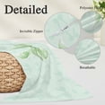 thumbnail image 3 of Green Bow Throw Pillow Covers, Cute Bowknot Minimalist Solid Color Soft Breathable Pillow Cases with Invisible Zipper for Sleeping, Standard Pillowcases for Couch Bed Sofa Chair 20x26 Inches, 3 of 9