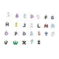 thumbnail image 4 of Dijes de letras DIY, cuentas de letras creativas para hacer collares, joyas y pulseras Plata, 4 of 9