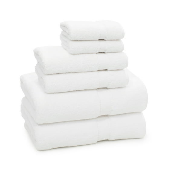 Authentic Hotel and Spa Turkish Cotton 6-piece Towel Set White